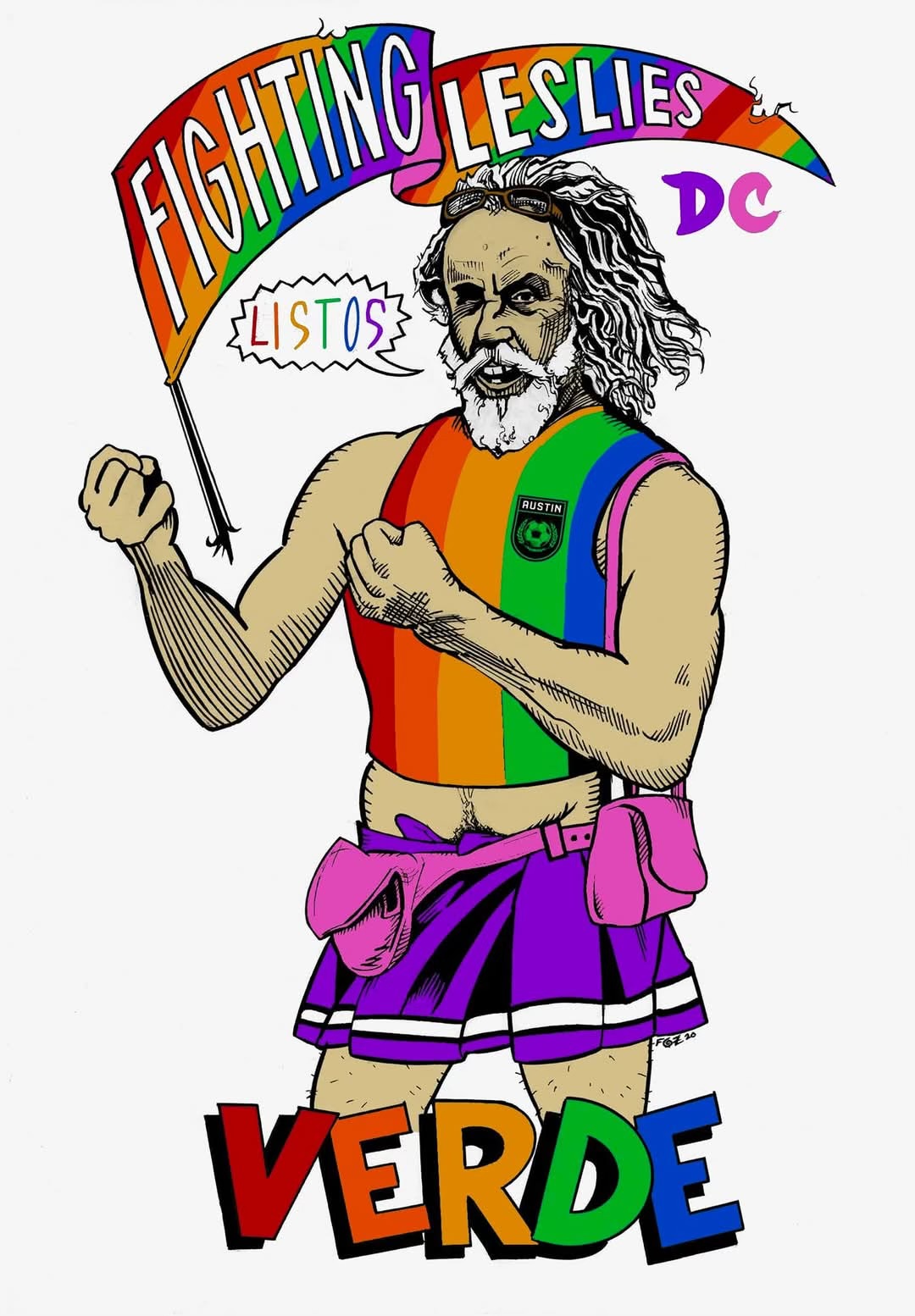Fighting Leslies Drinking Club Pride artwork